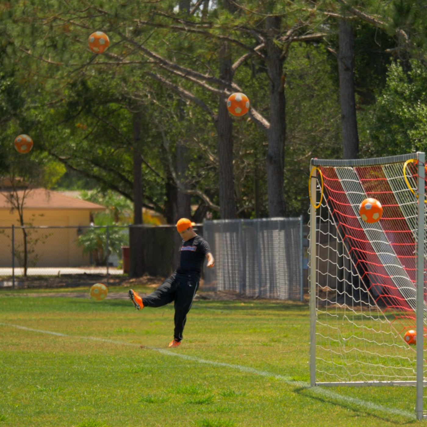 KickerBall Swerve Sports Soccer Ball, Orange